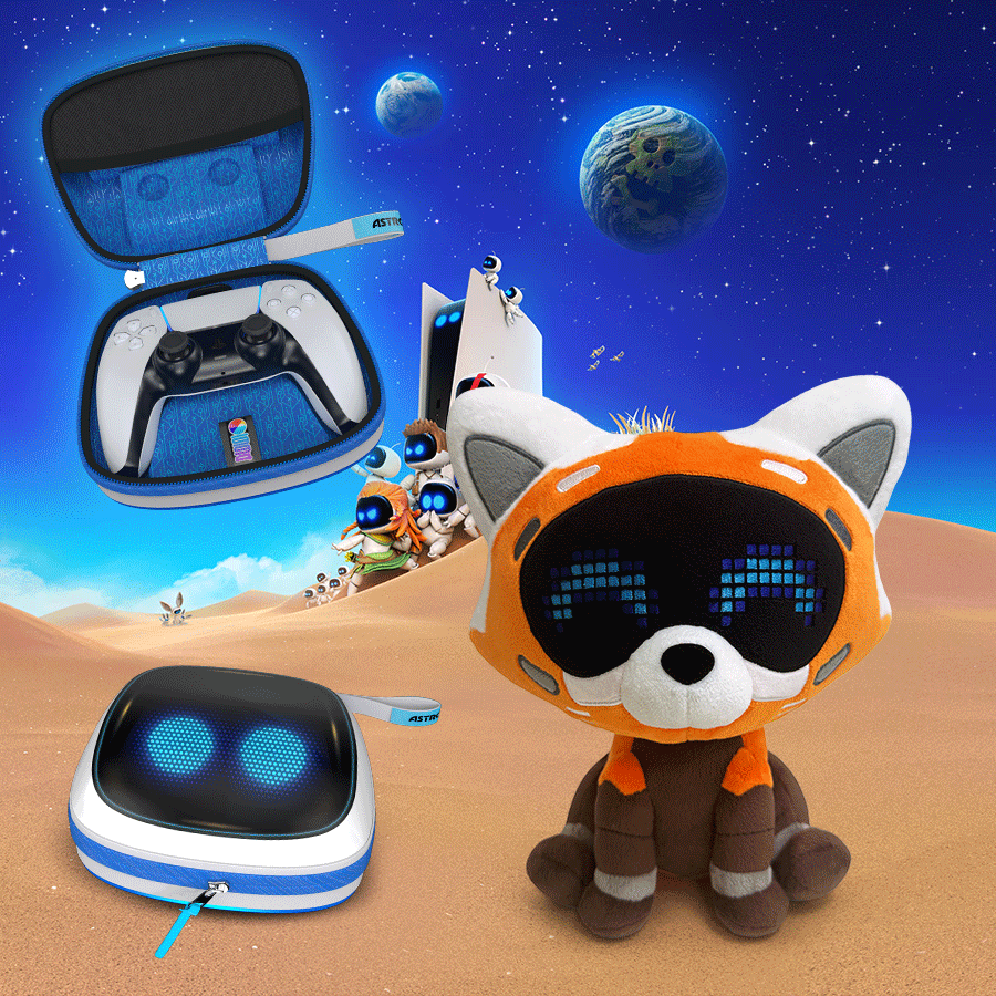ASTRO BOT DualSense Controller Case & Red Panda Plushie