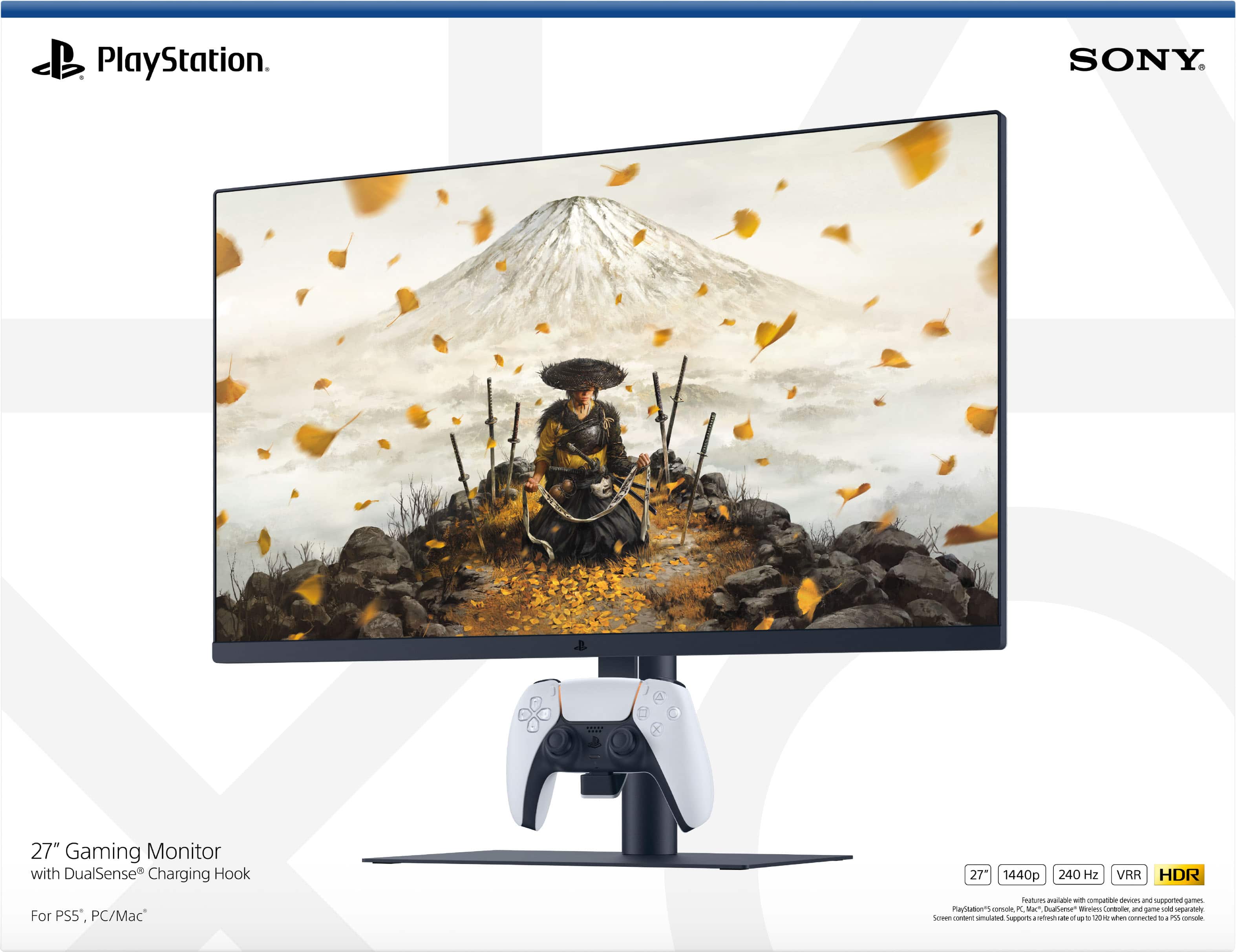 27-inch Gaming Monitor with DualSense Charging Hook