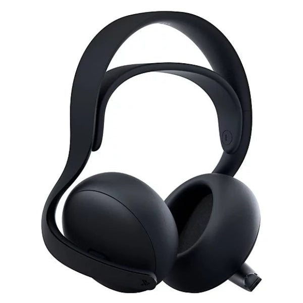 Black gaming headset on a white background